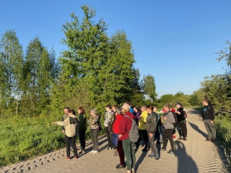 Įvyko naktinė ekskursija po Tyrulių pelkę